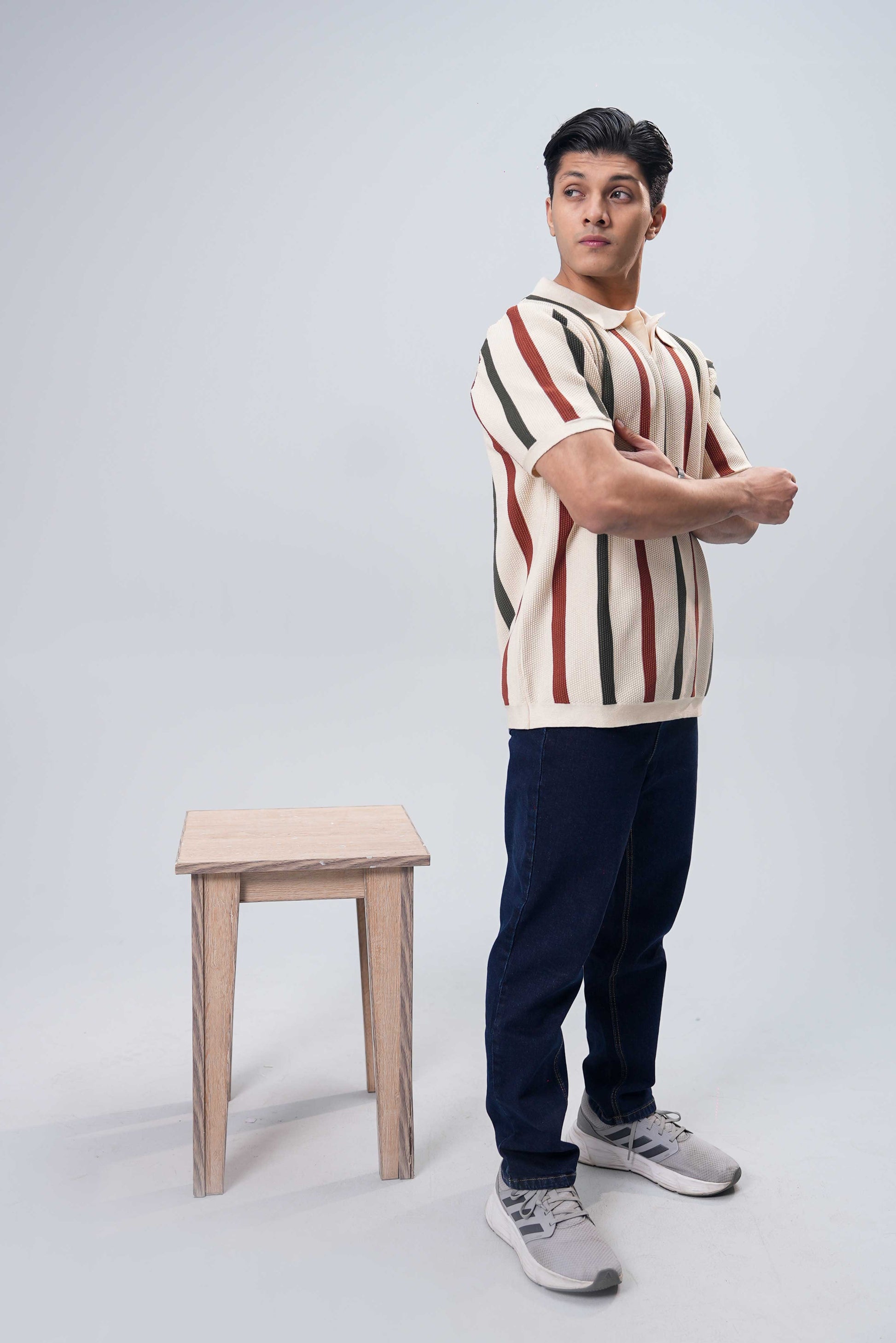 Men’s Essential Plain Polo Shirt – Cream