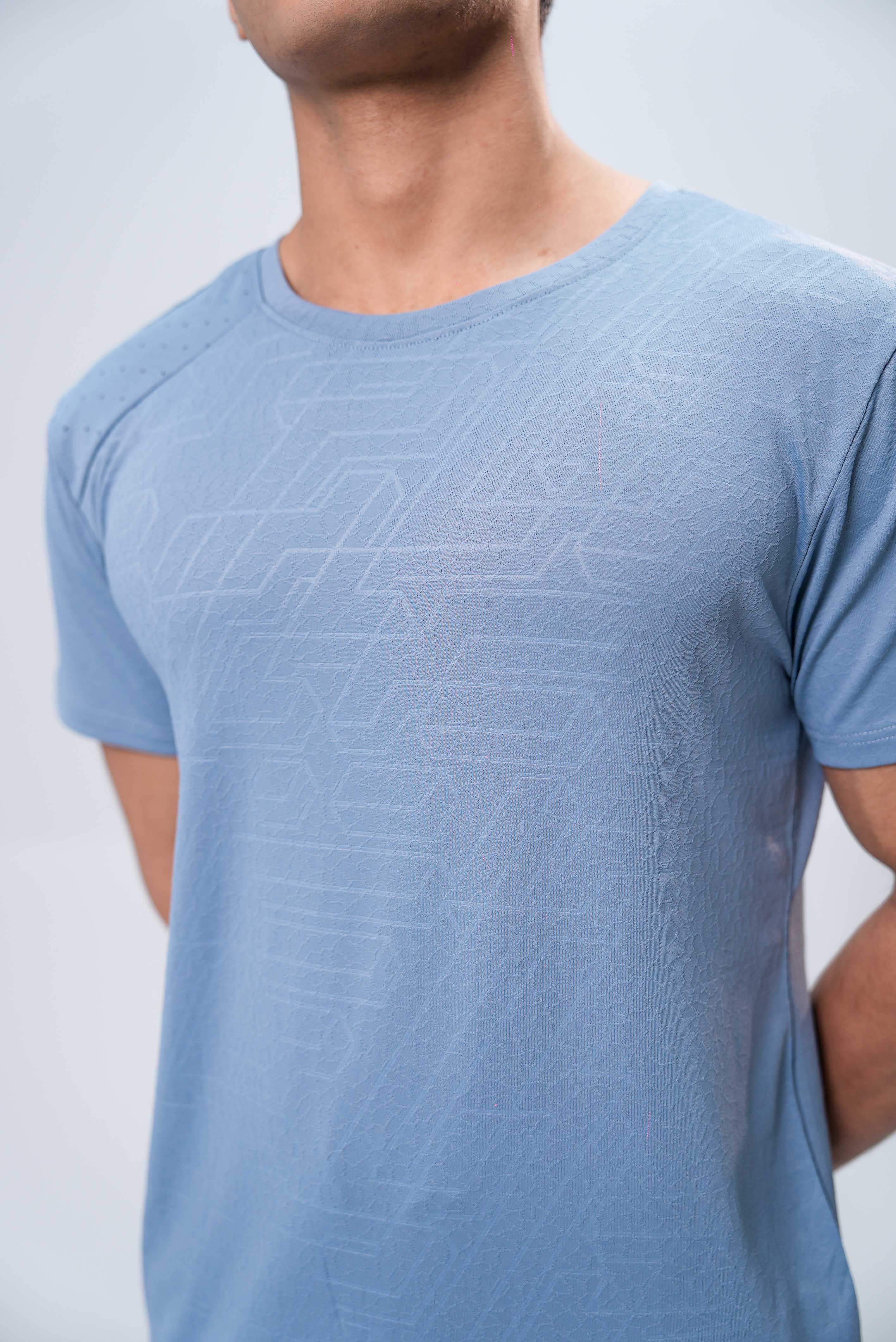 Men’s Gym Wear Top – Blue Grey