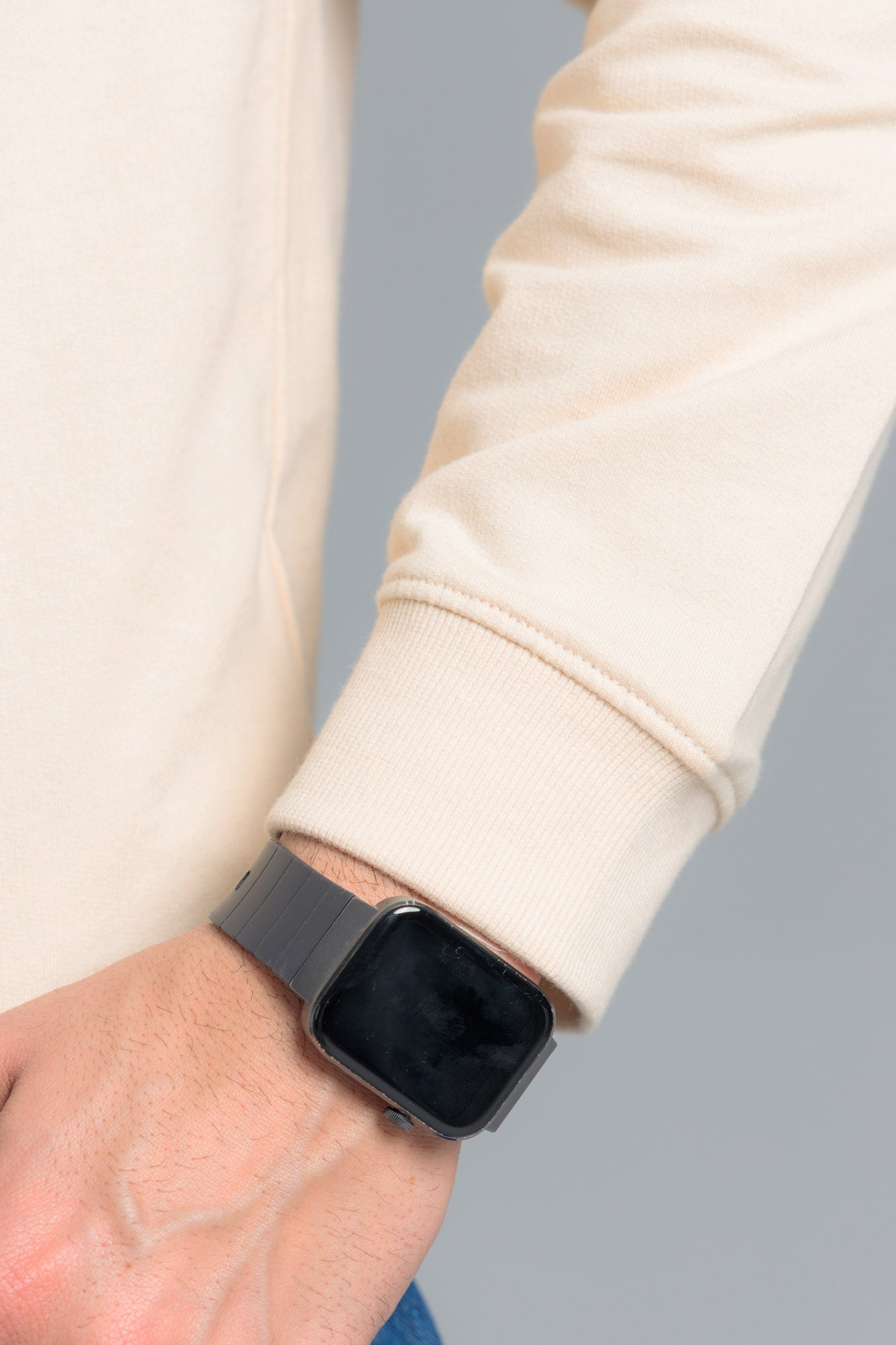 Men’s Oversized Sweatshirt - Wood Ash