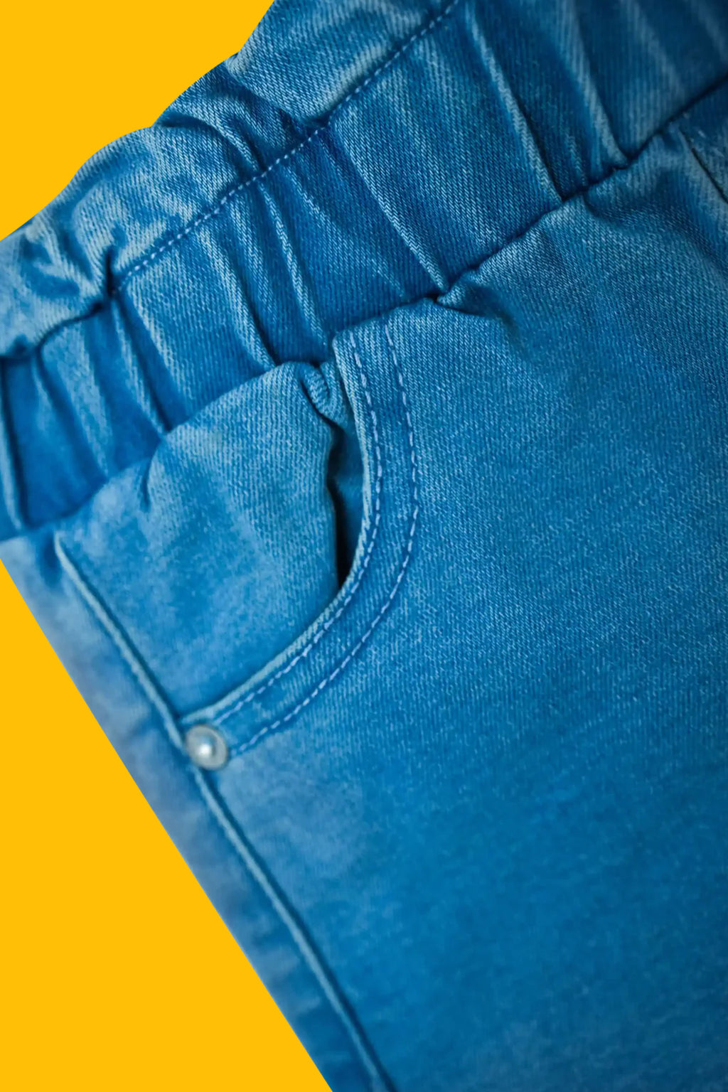 Little Girls' Straight Fit Stretch Denim Jeans - Light Blue