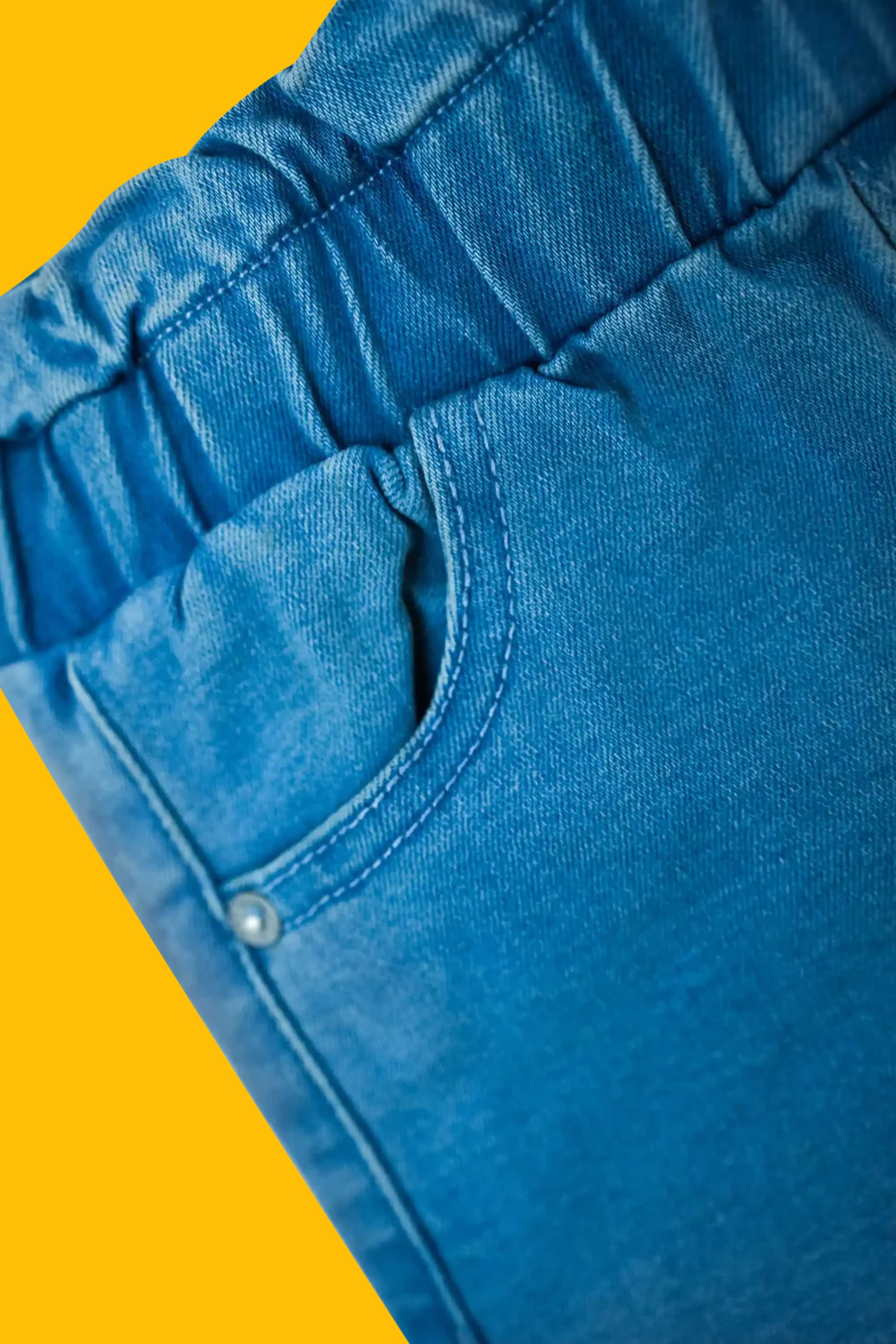 Little Girls' Straight Fit Stretch Denim Jeans - Light Blue