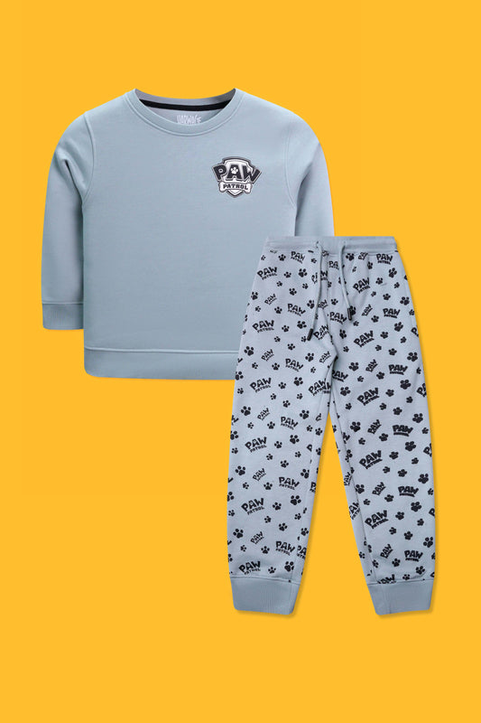 Little Boys Two-Piece Outfit - Blue Sarf