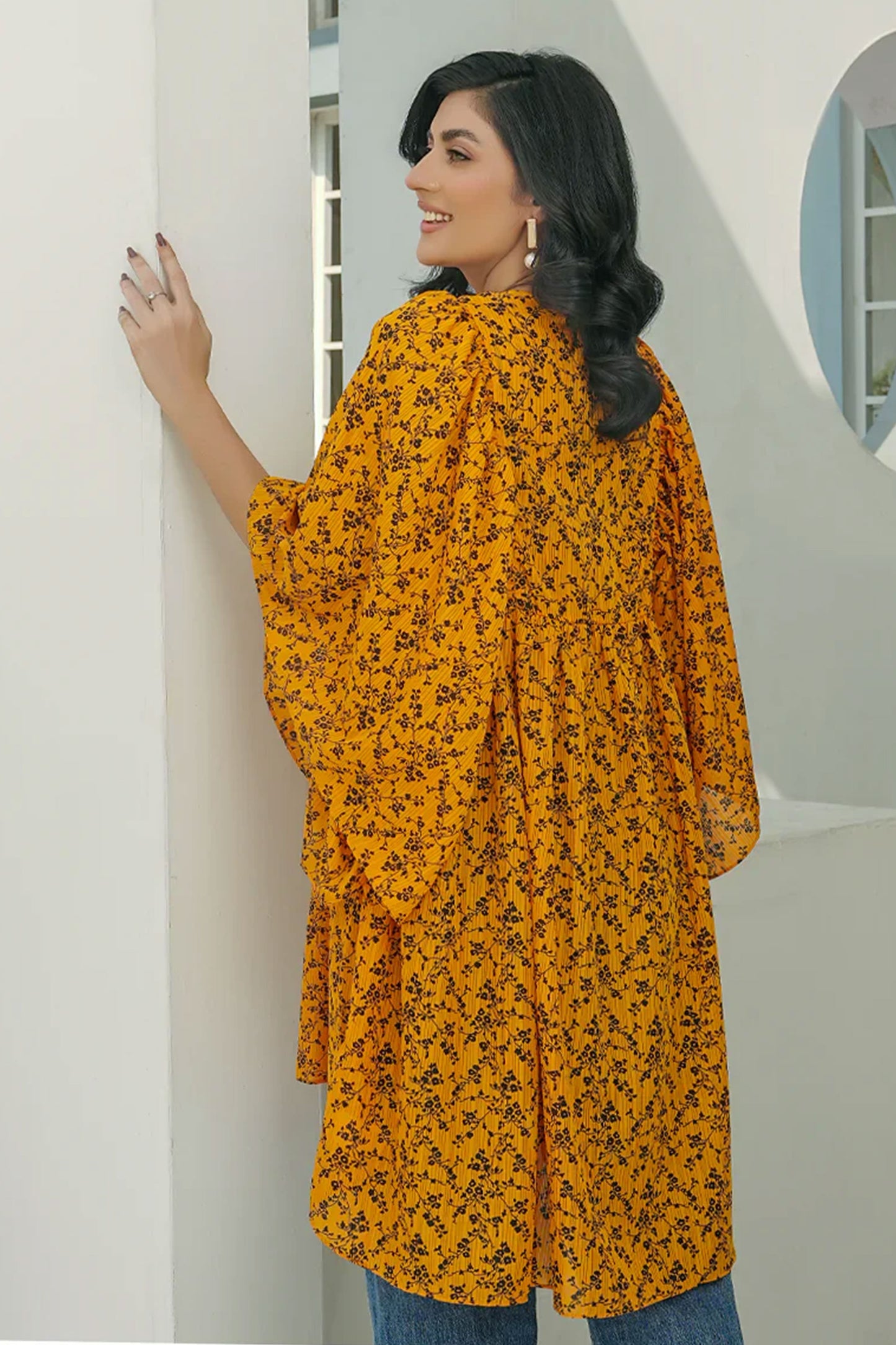 Women Long Shirts - Orange