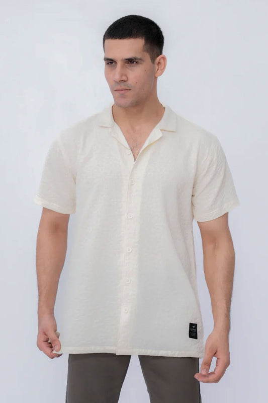 Men Casual Shirts	- Cream