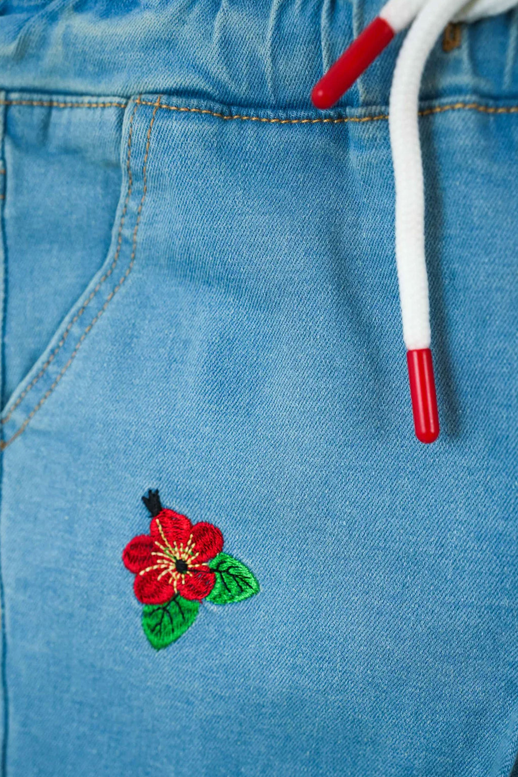 Little Girls' Straight Fit Denim Jeans - Light Blue