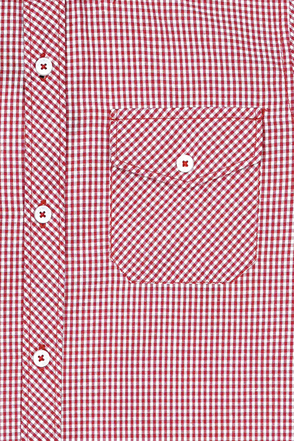 Boys’ Full Sleeves Casual Shirt - Red & White