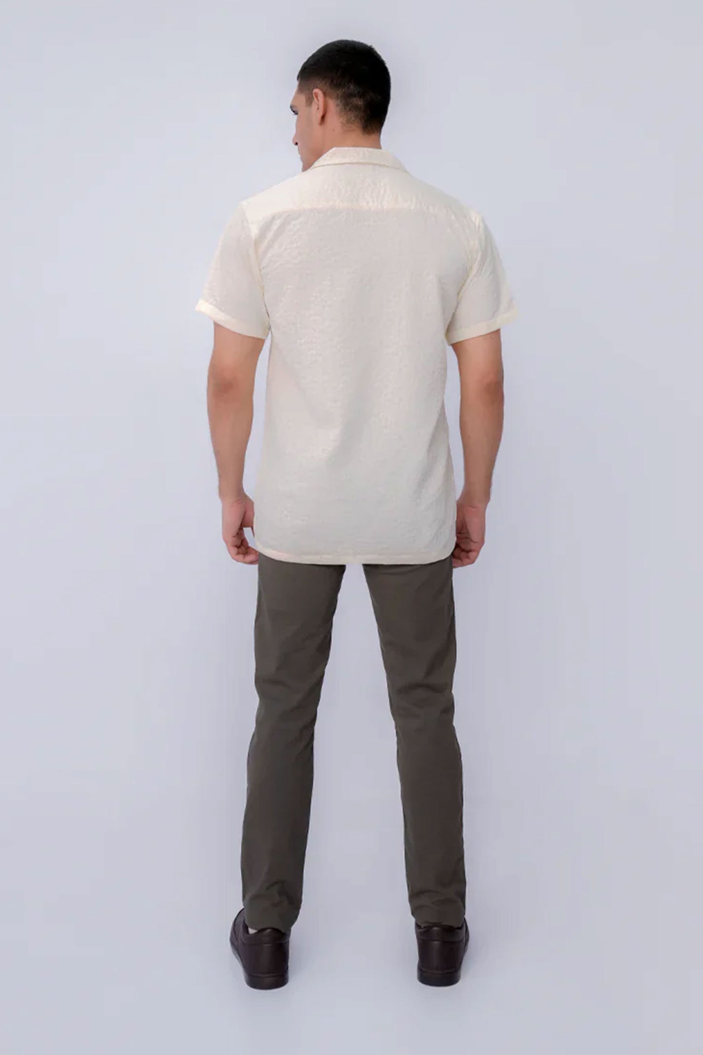 Men Casual Shirts	- Cream