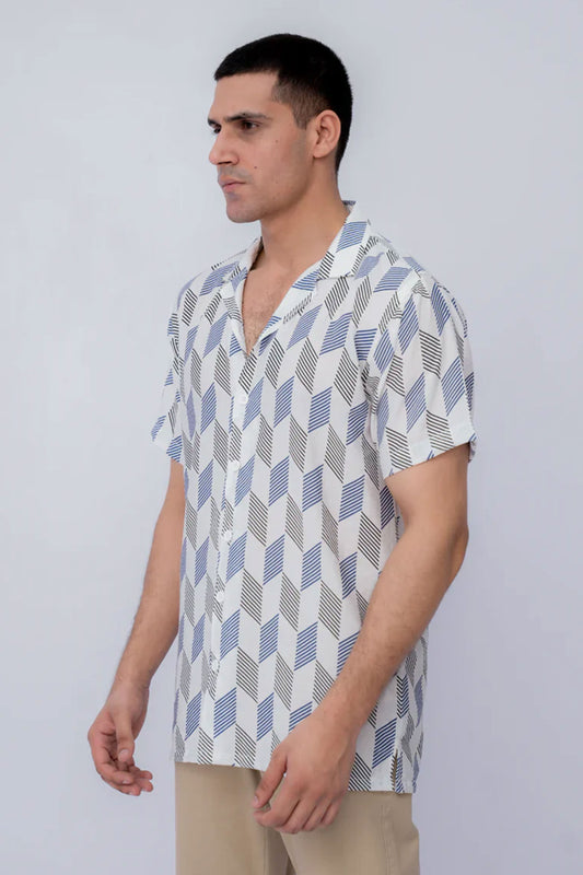 Men Casual Shirts	- White