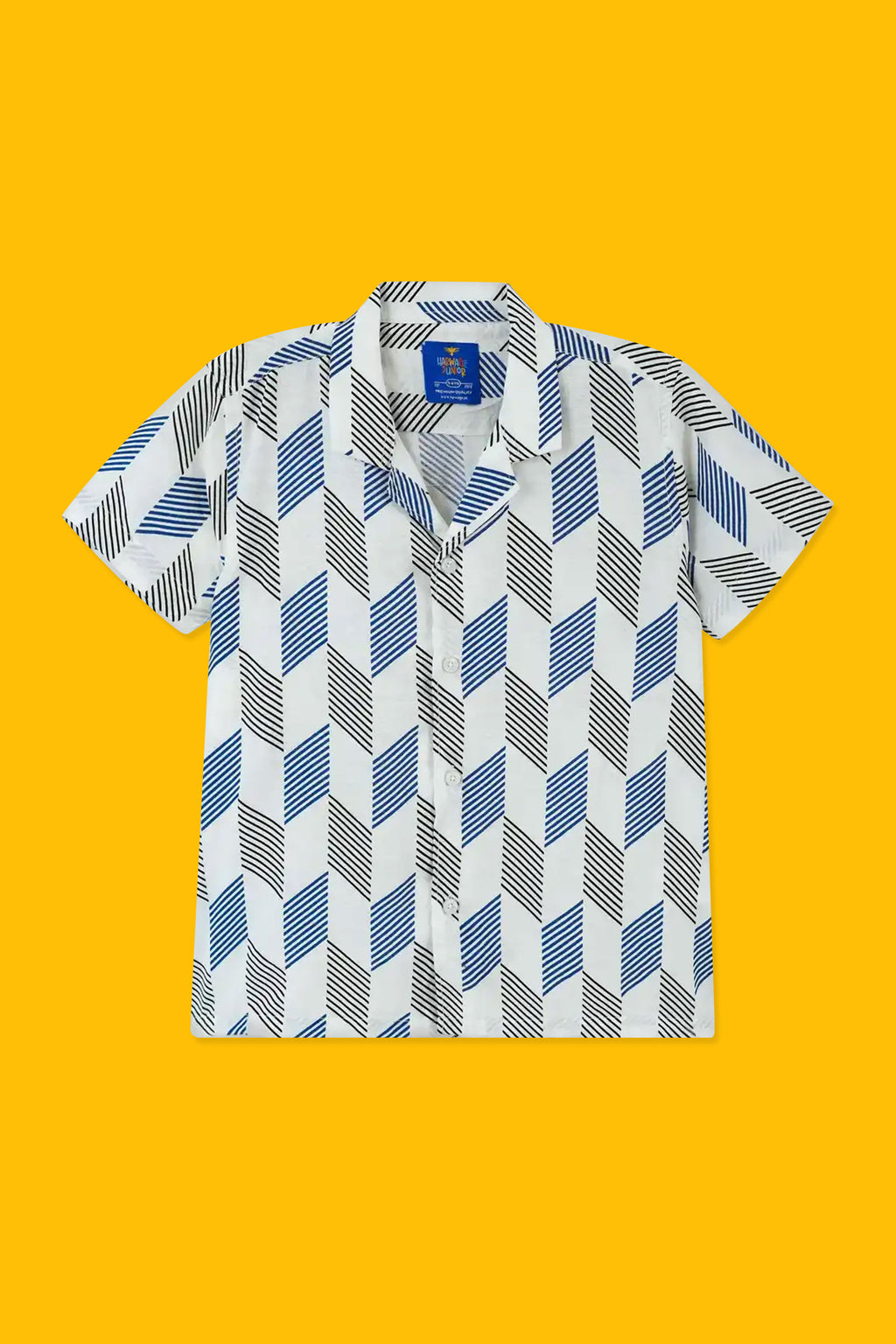 Boys' Resort Collar Casual Shirt - White