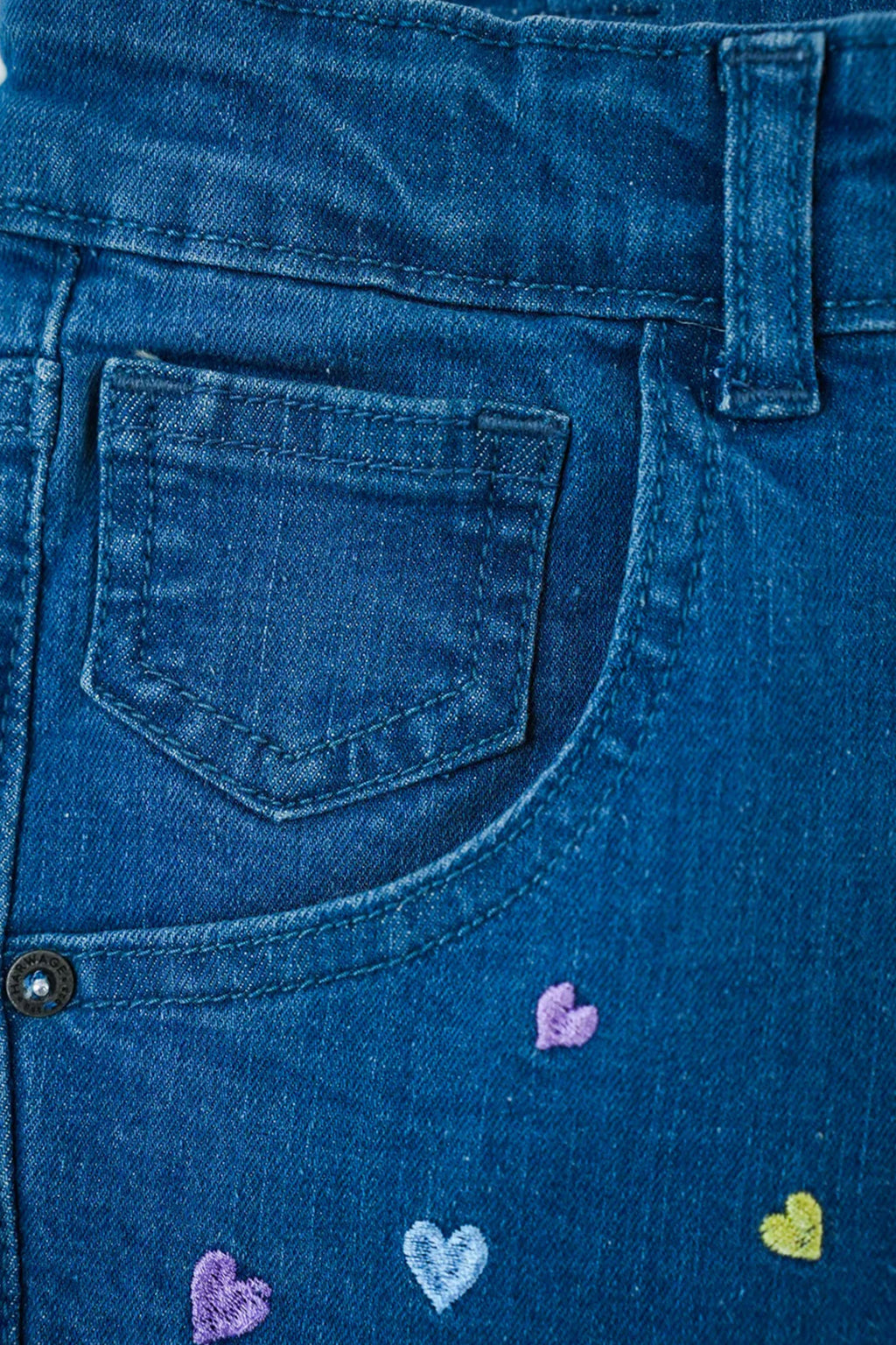 Little Girls' Straight Fit Denim Jeans - Light Blue