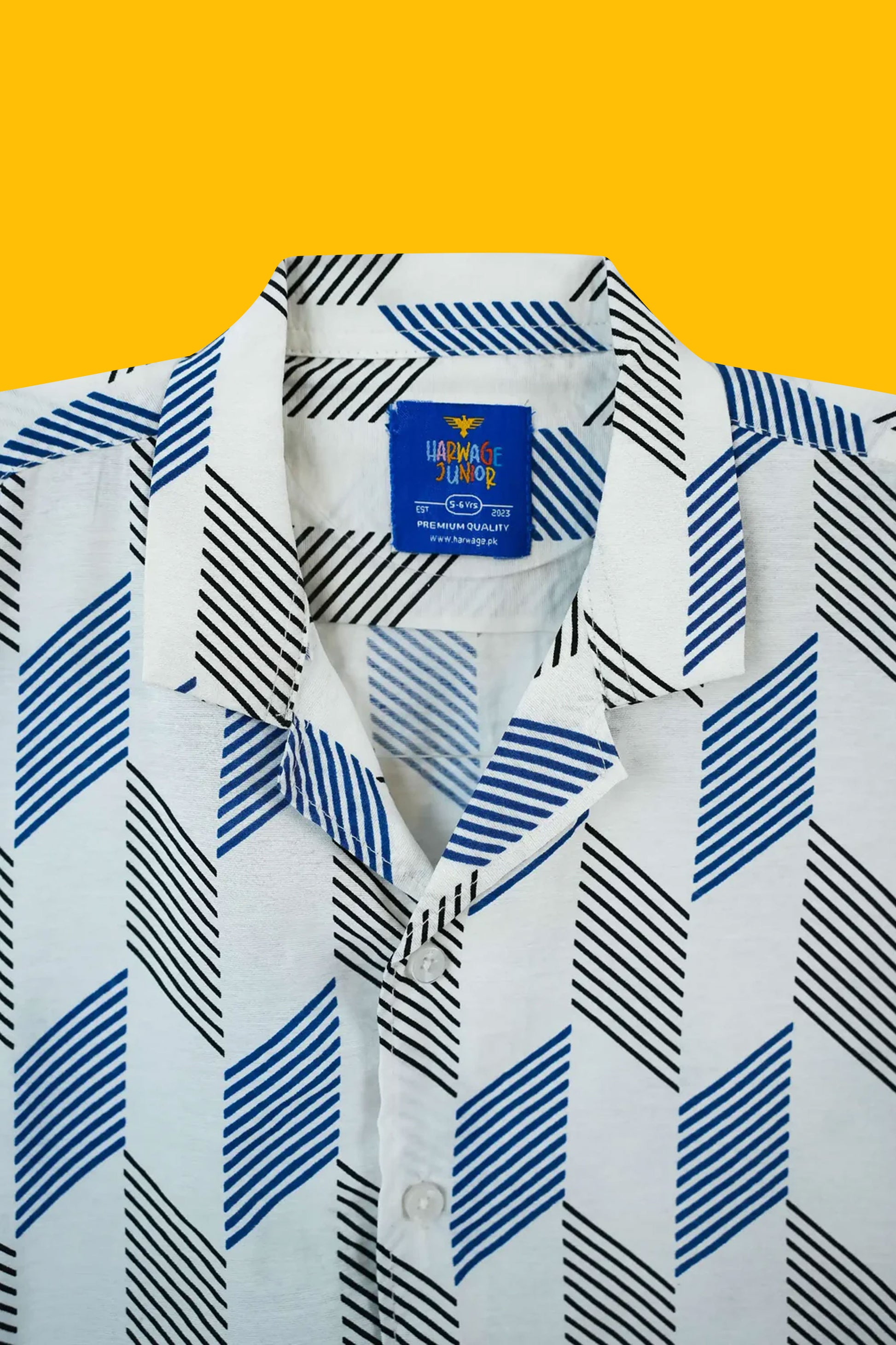 Boys' Resort Collar Casual Shirt - White