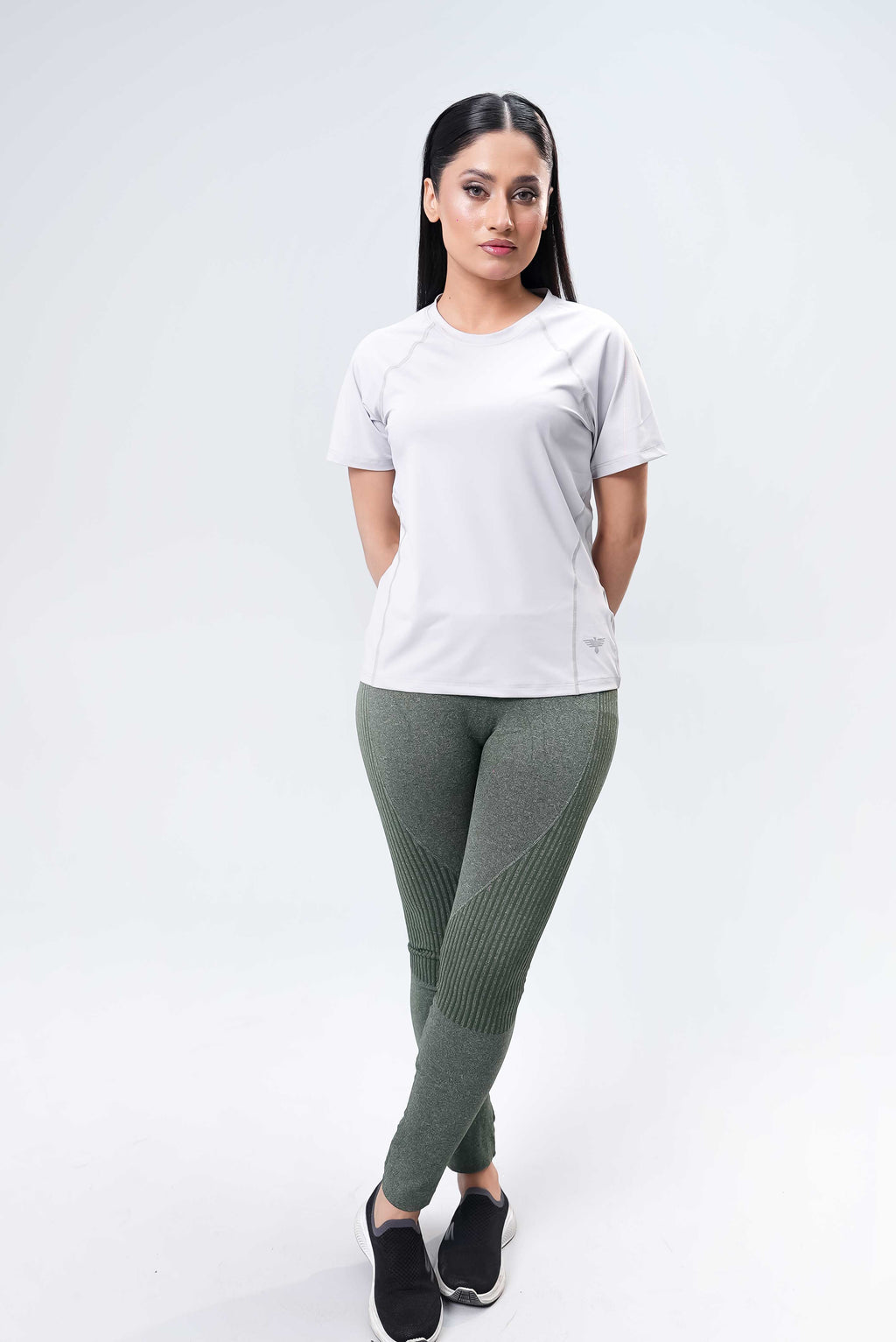 Women Top Gym Wear - Grey