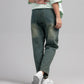 Women Loose Fit Cut & Sewn Denim Jeans - Vintage Blue