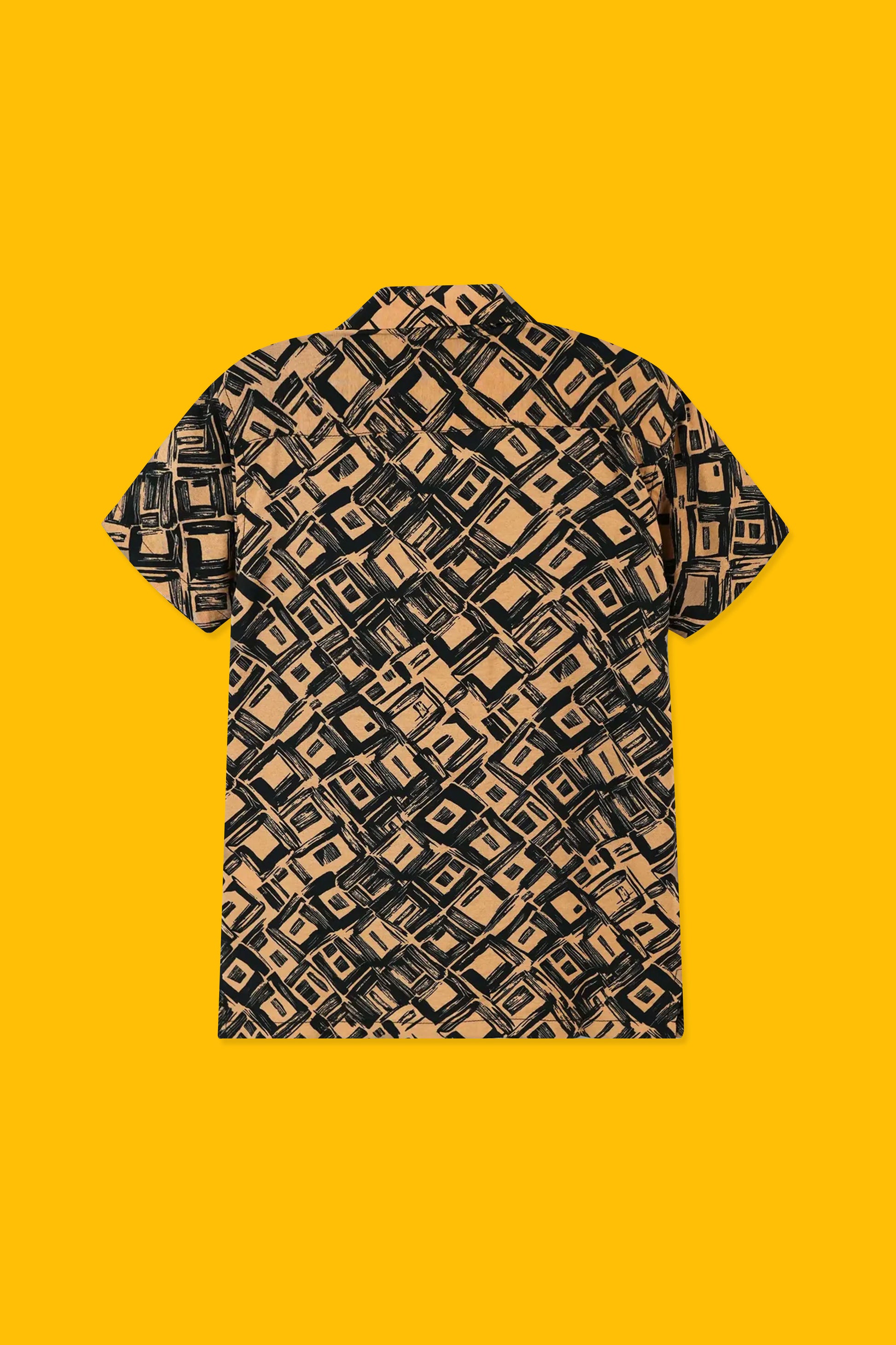 Boys' Resort Collar Casual Shirt - Black