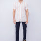 Men Resort Collar - White