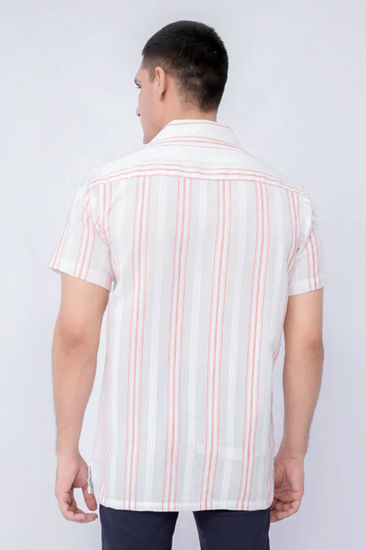 Men Resort Collar - White