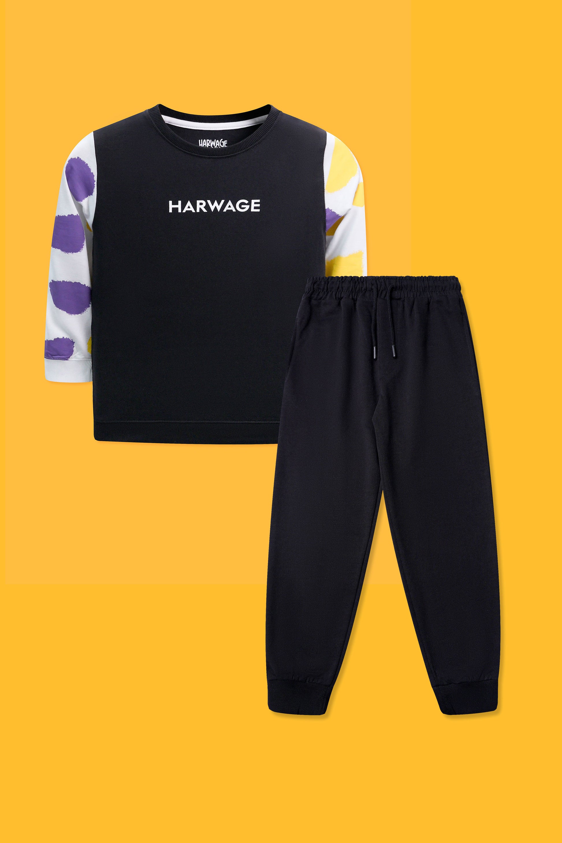 Junior Boys Two-Piece Outfit - Black