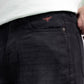 Men Loose Fit Cargo Denim Jeans - Charcoal