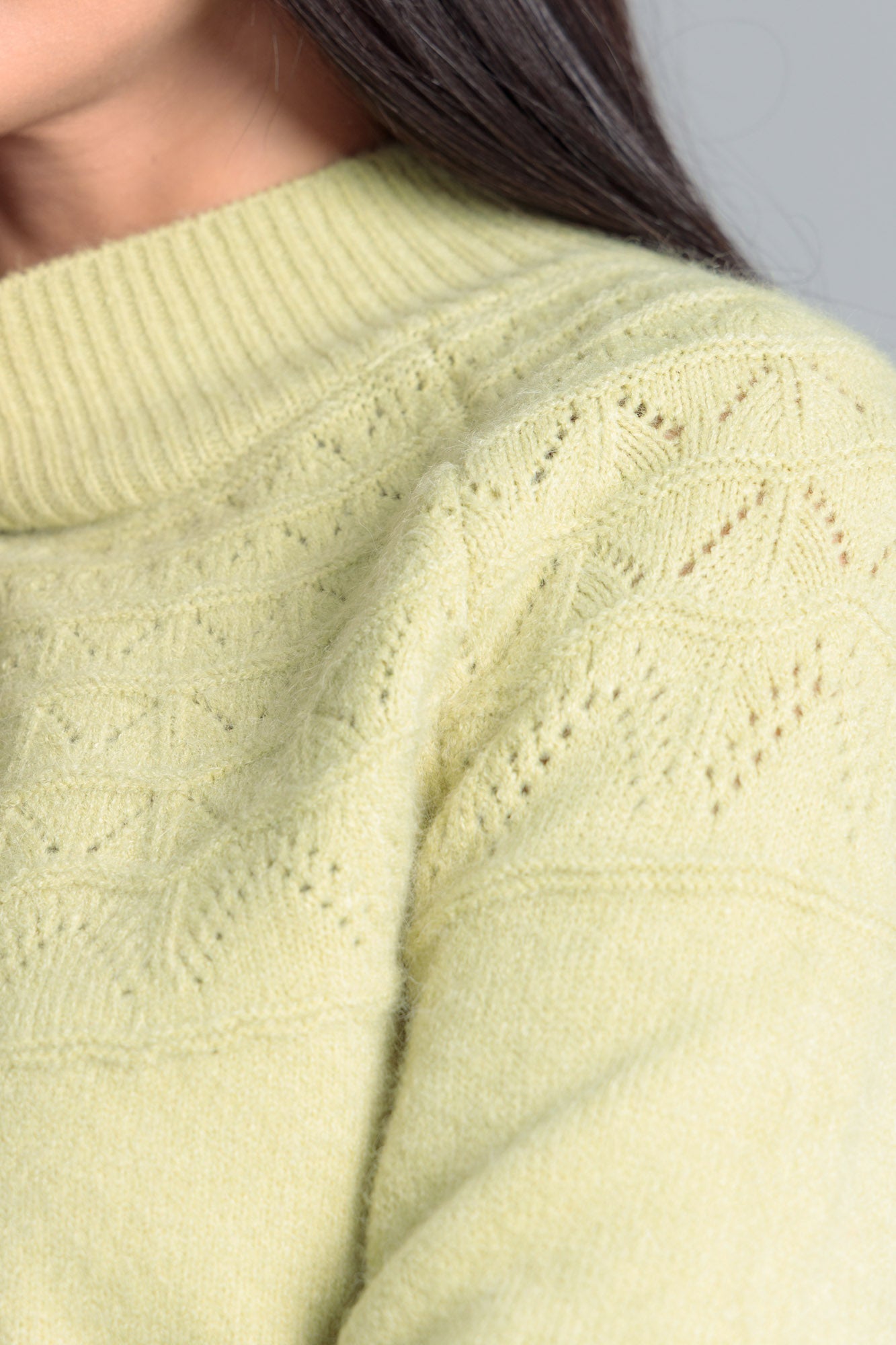 Women’s Wool Cardigan - Parrot Green