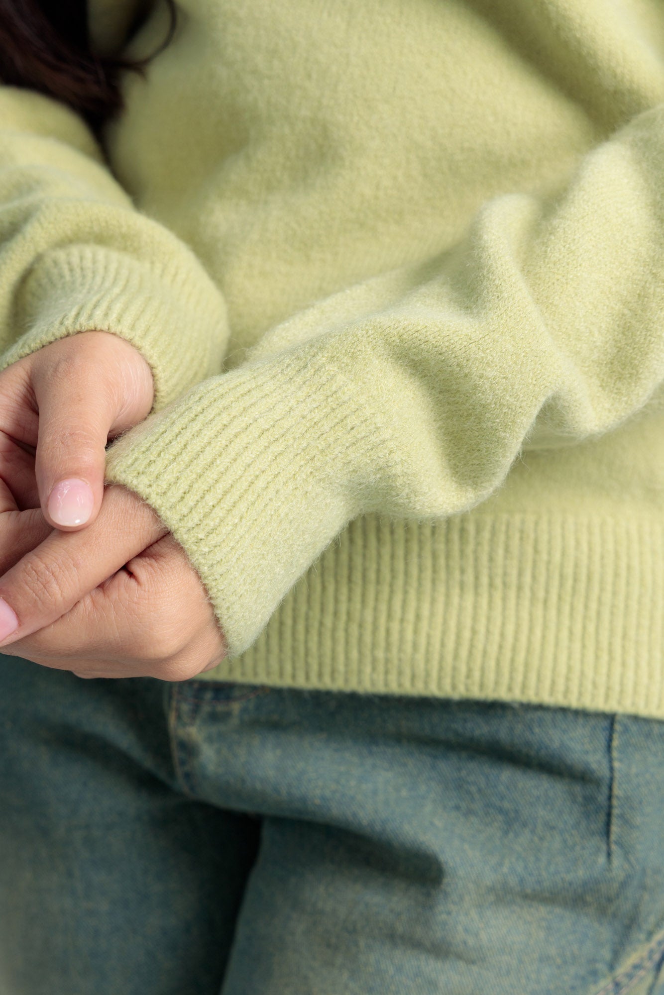 Women’s Wool Cardigan - Parrot Green