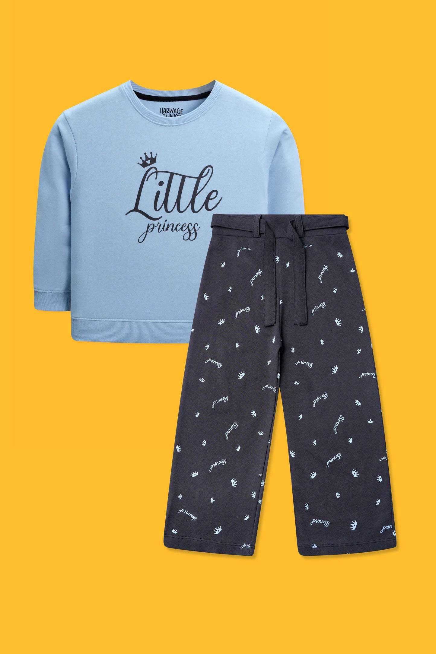 Little Girls Two-Piece Outfit - Clear Sky