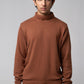 Men’s Turtle Neck Sweater - Brown