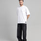 Men Boxy Fit Cotton T-Shirt - White