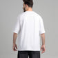Men Boxy Fit Cotton T-Shirt - White