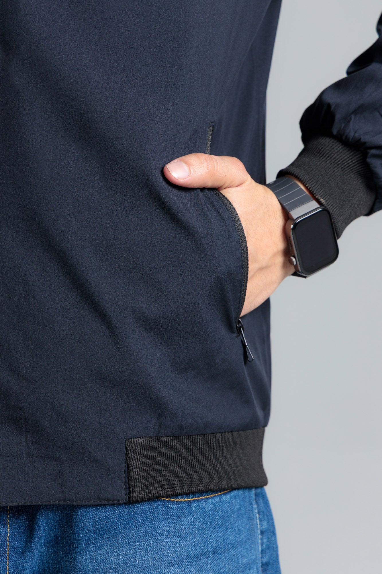 Men’s Wind Breaker Jacket - Navy Peony