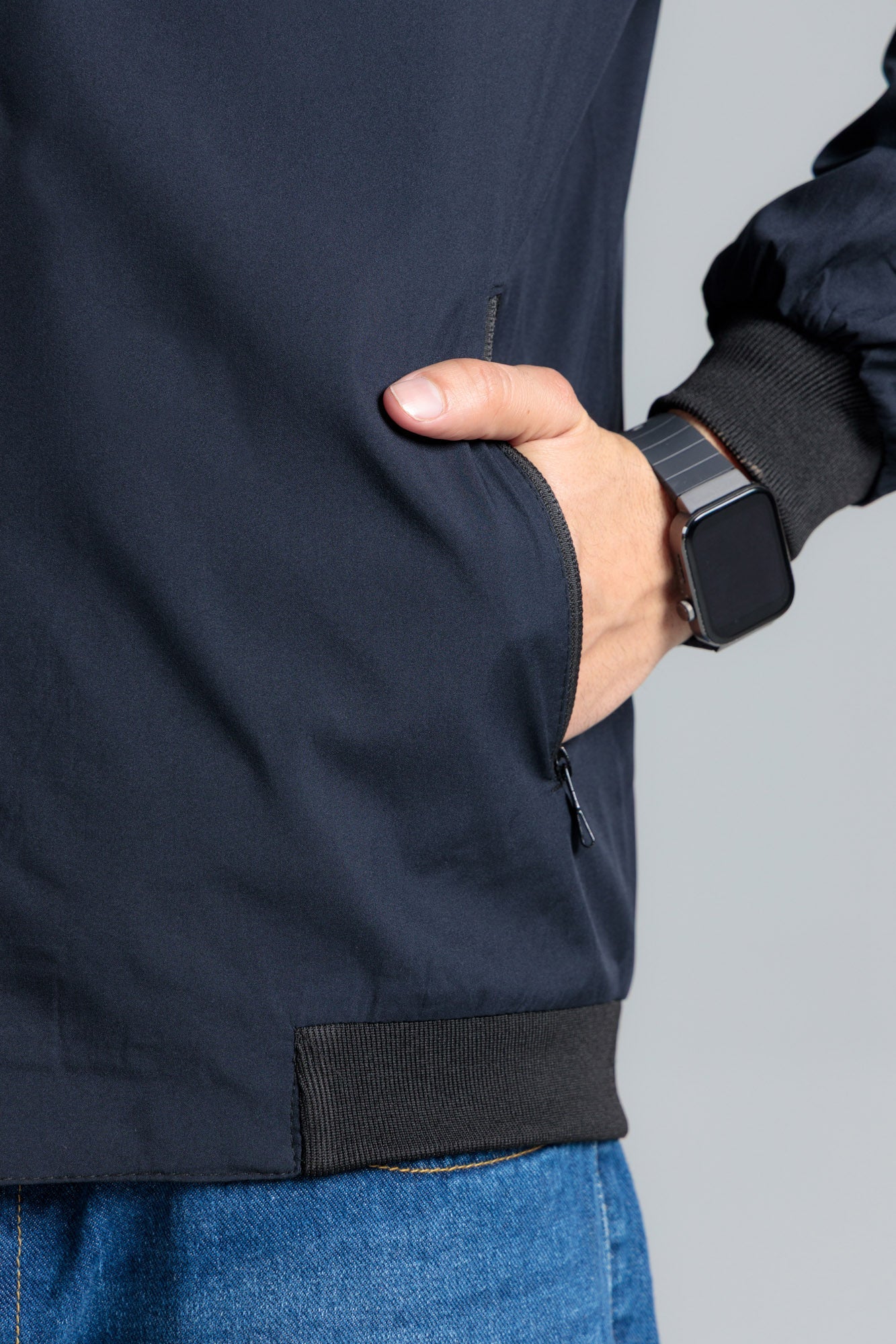 Men’s Wind Breaker Jacket - Navy Peony