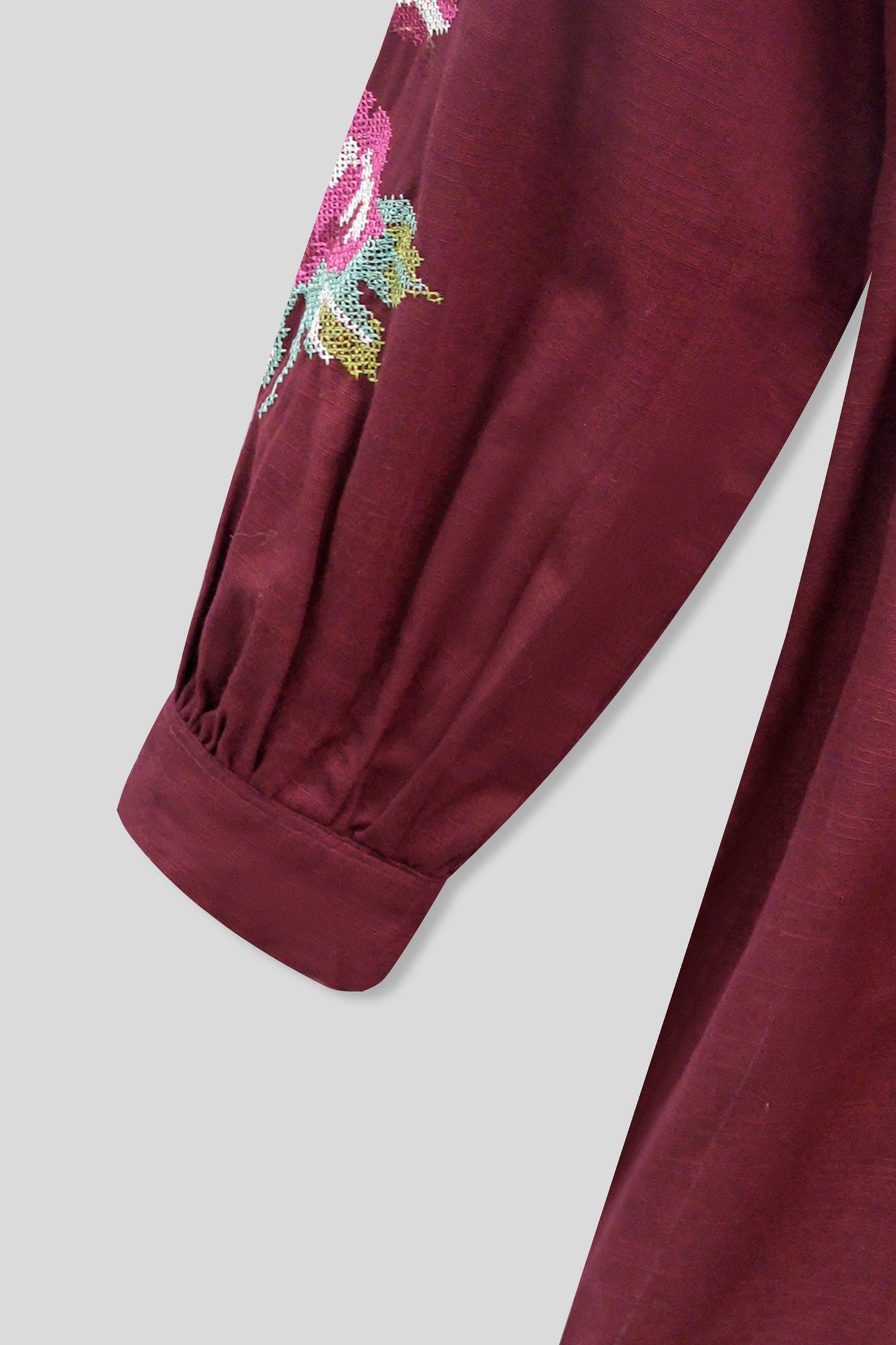 Women Cotton Dress - Cabernet