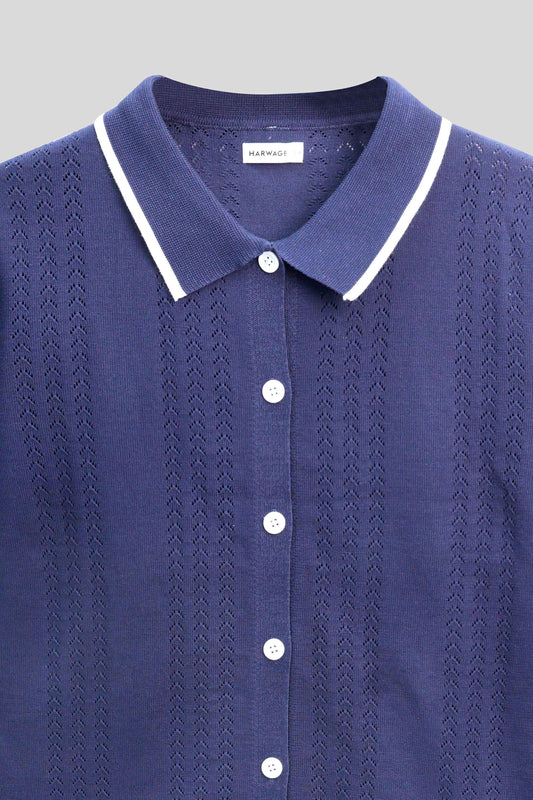 Men Wool Jersey - Navy