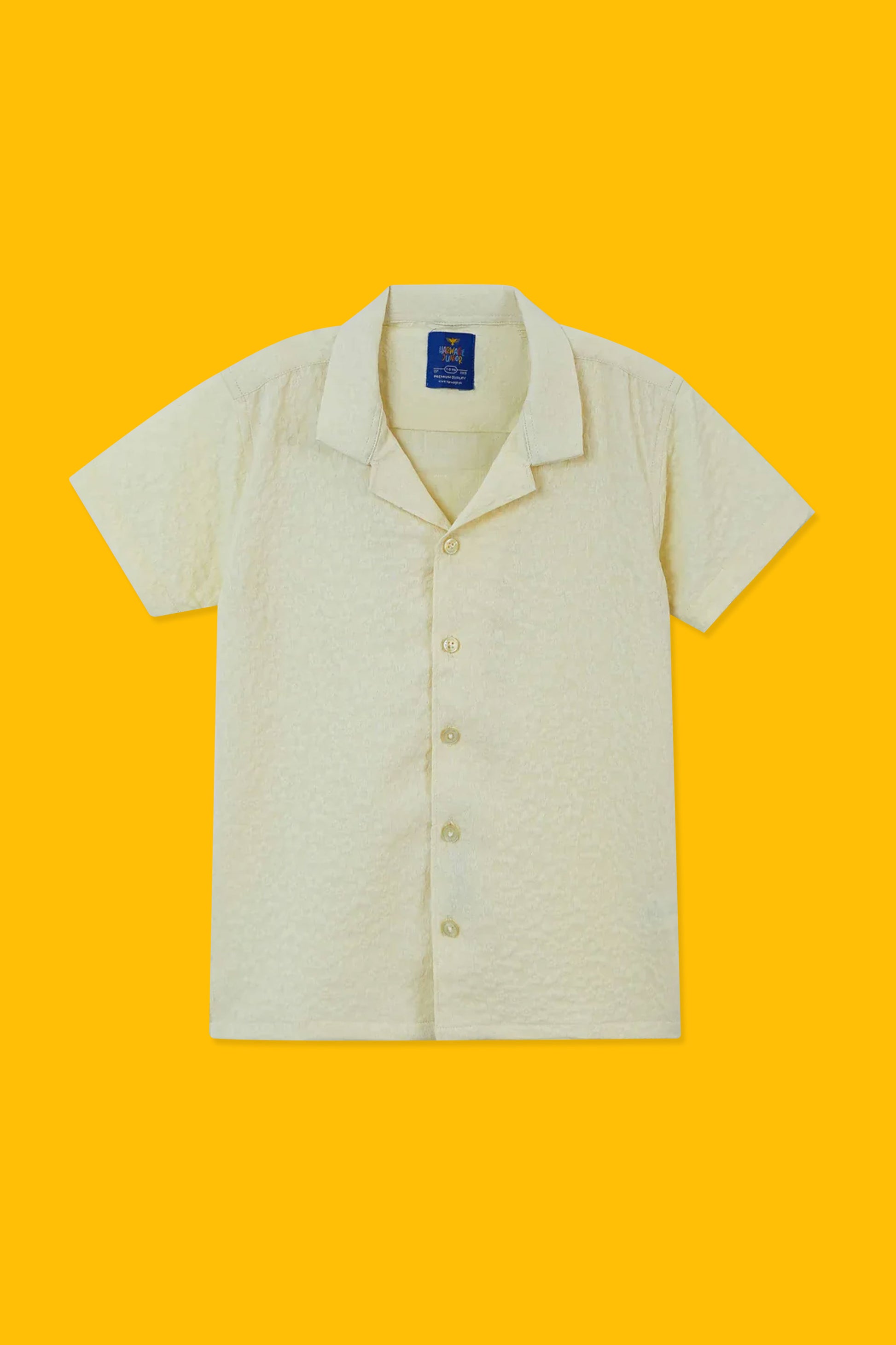 Little Boys' Resort Collar Casual Shirt - Off White