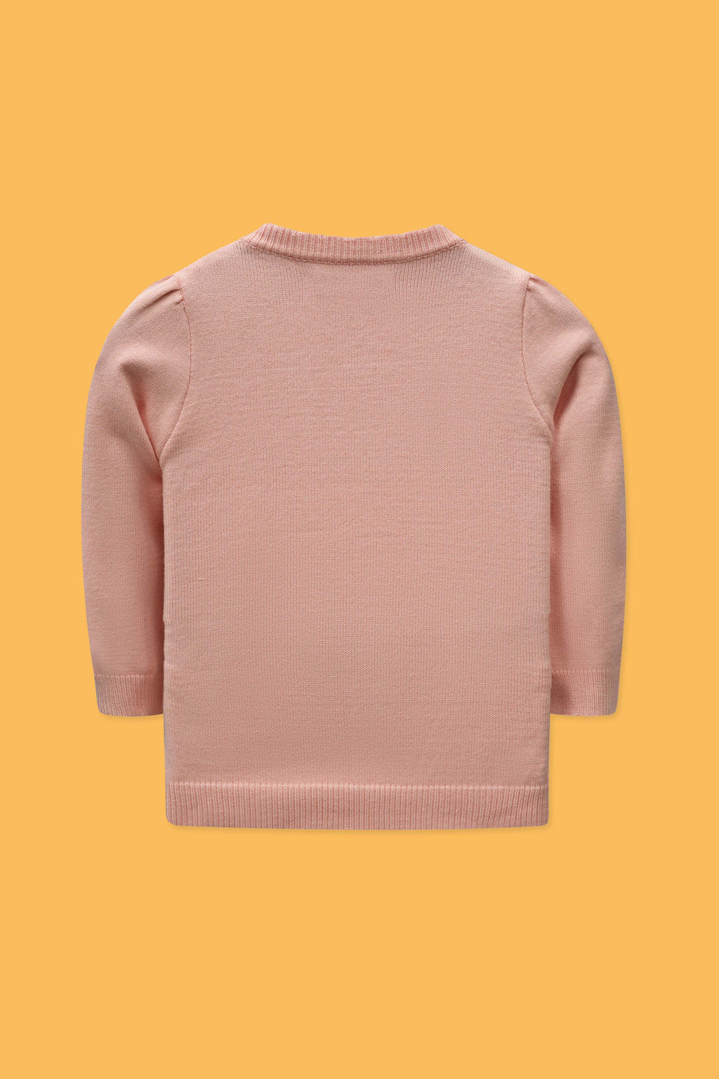 Little Girls’ Wool Jersey Frock - Blush