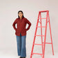 Women Tunic Shirt - Red Checkered - Harwage