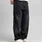 Men Skater Fit Cut & Sewn Jeans - Charcoal