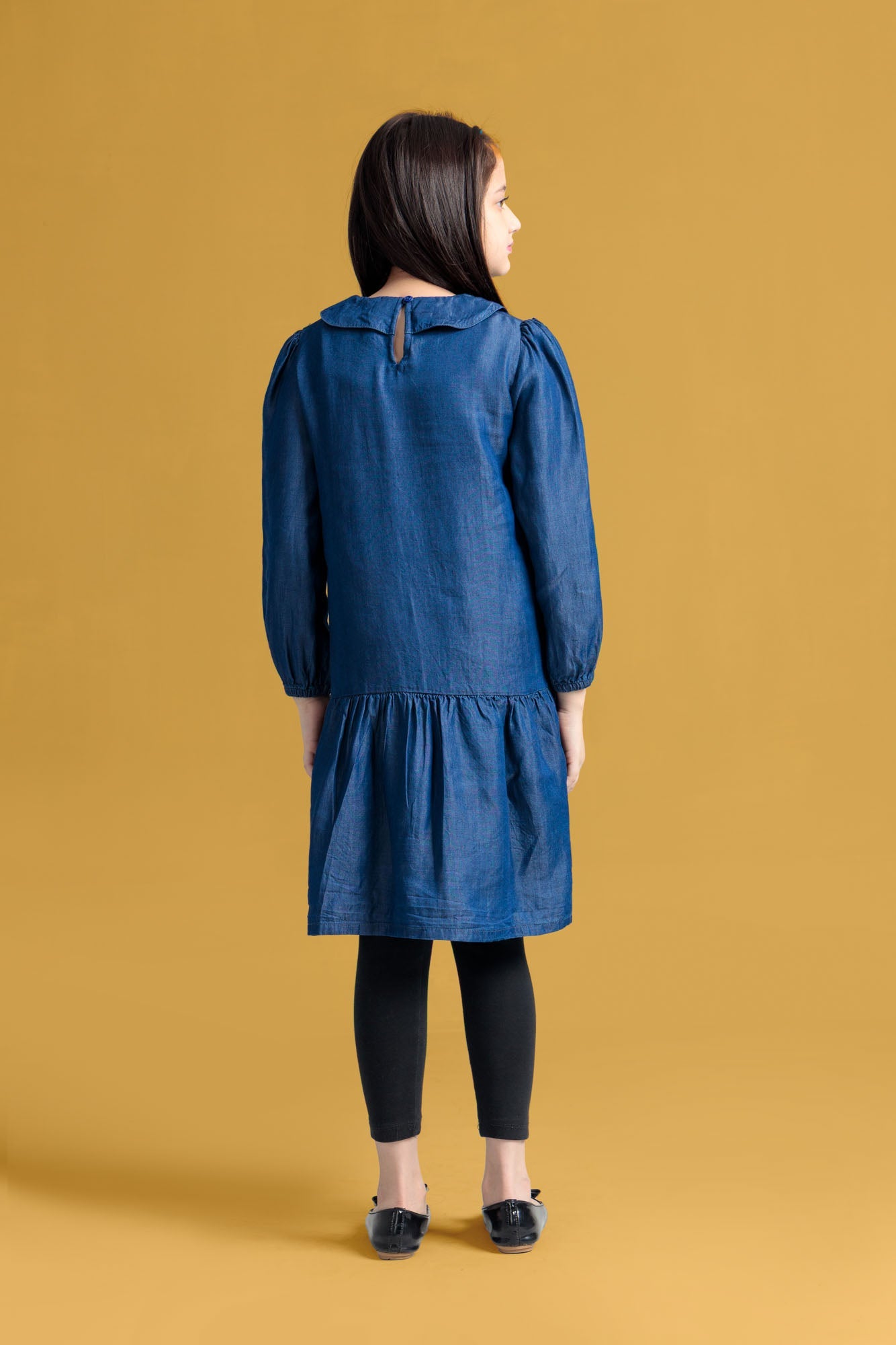 Junior Girls Denim Frock Dress