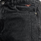 Men Skater Fit Cut & Sewn Jeans - Charcoal