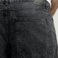 Men Skater Fit Cut & Sewn Jeans - Charcoal