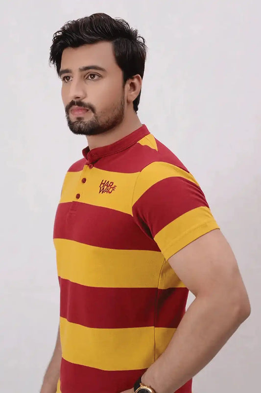 A man wearing a polo shirt