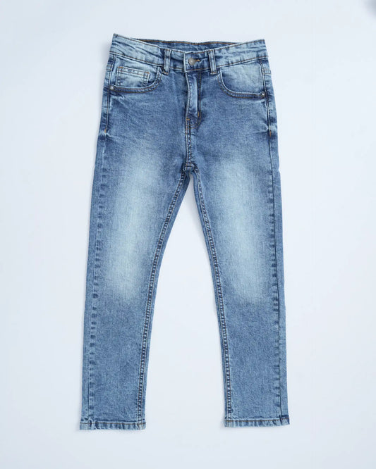 Boy’s Acid Wash Regular Straight Jeans
