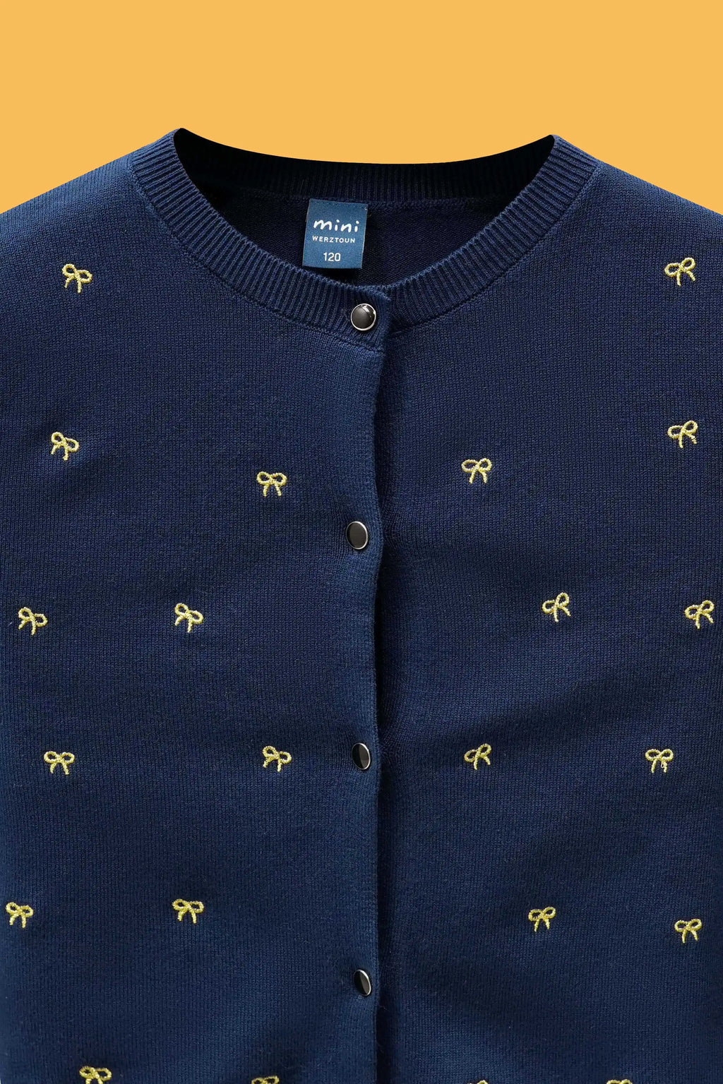 Adorable little girls' ink blue cardigan