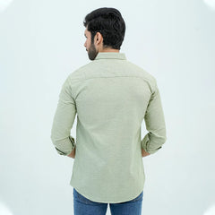 Men Basic Oxford Shirt - Green