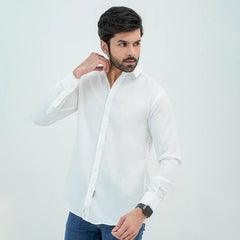 Men Basic Oxford Shirt - White