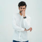 Men Basic Oxford Shirt - White - Harwage