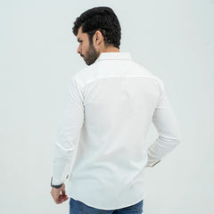 Men Basic Oxford Shirt - White