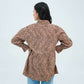 Women Checkered Printed Shirt – Brown - Harwage