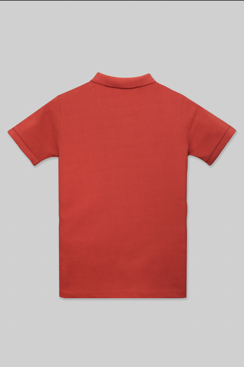 Junior Kid Polo T-Shirt- Burnt Ochre