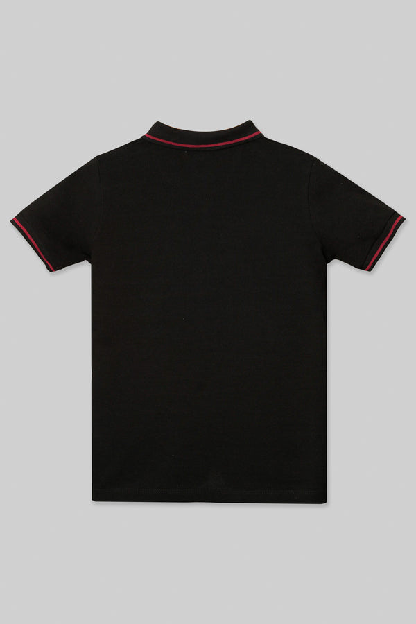 Junior Kids Boys Tee- Jet Black