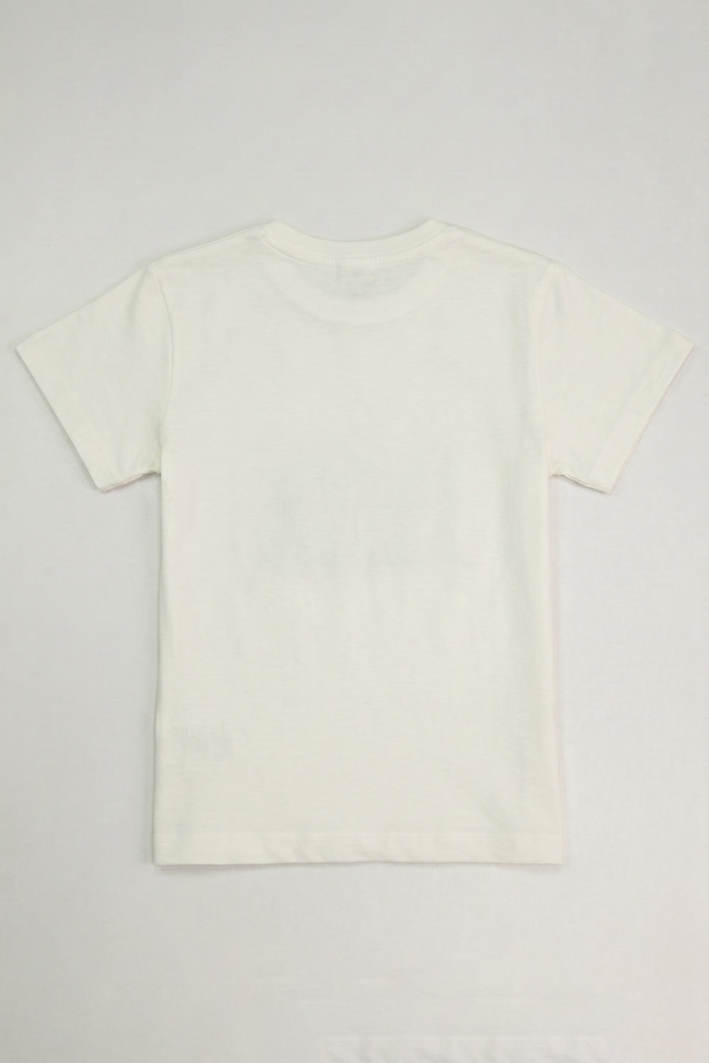 Little Kids Round Neck T-Shirt – White